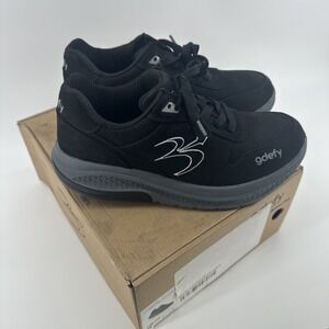 Gdefy Men's Black Athletic Shoes